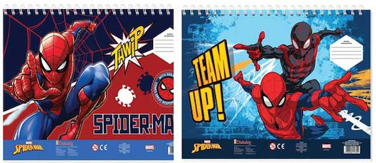 Μπλοκ Ζωγραφικής Spiderman 23x33εκ 40φ Διάφορα Σχέδια 0508554 Διακάκης