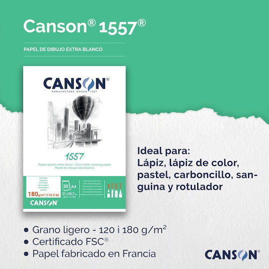 Canson Skizzenblock Skizzenbuch 1557 A5 / 14.8X21Cm
