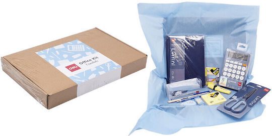 Deli Office Kit Essentials Desk Organizer Set 12pcs Blue 231.095050