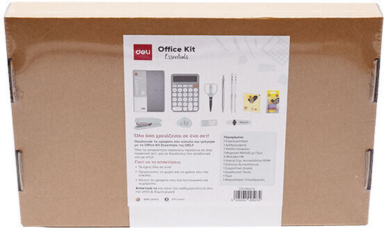 Deli Office Kit Essentials Desk Organizer Set 12pcs Green 231.095074