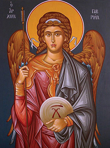 Stone The Archangel Gabriel-15x20cm Rectangular-glossy