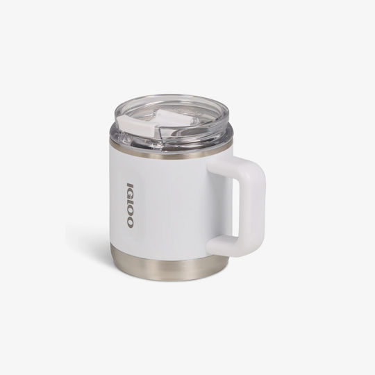 Igloo Igloo Thermosflasche Rostfreier Stahl 443ml Weiß mit Handgriff
