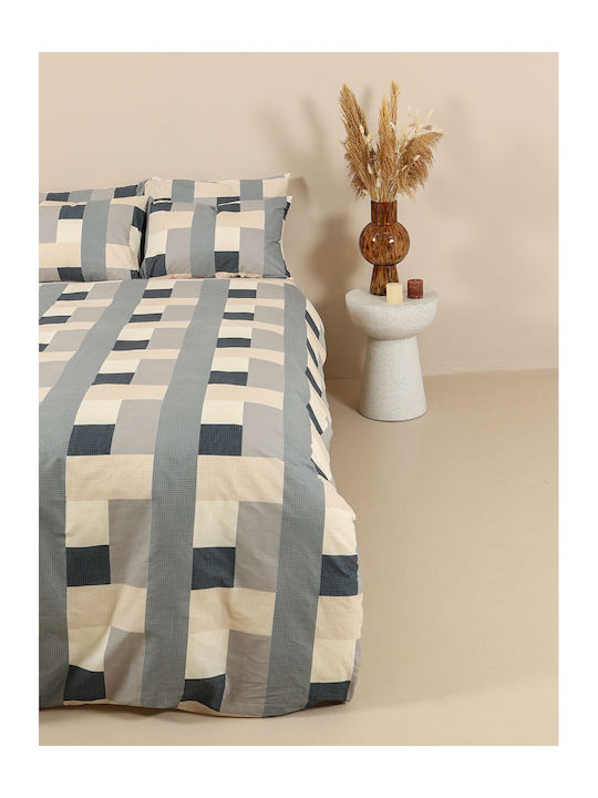 Sunshine Sheet Sets Double with Elastic 150x205+30cm. Cotton Feelings 2056 4pcs