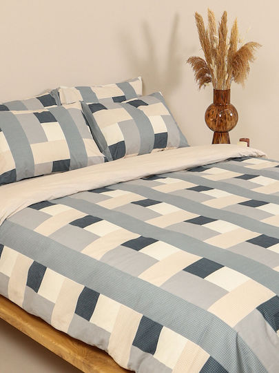 Sunshine Cotton Feelings Σετ Σεντόνια Διπλά με Λάστιχο 150x205+30εκ. 2056 (4τμχ)