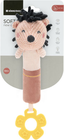 Kikka Boo Hedge Hugs Жувална Дрънкалка за Зъбни Изделия от Пластмаса за 3 м+