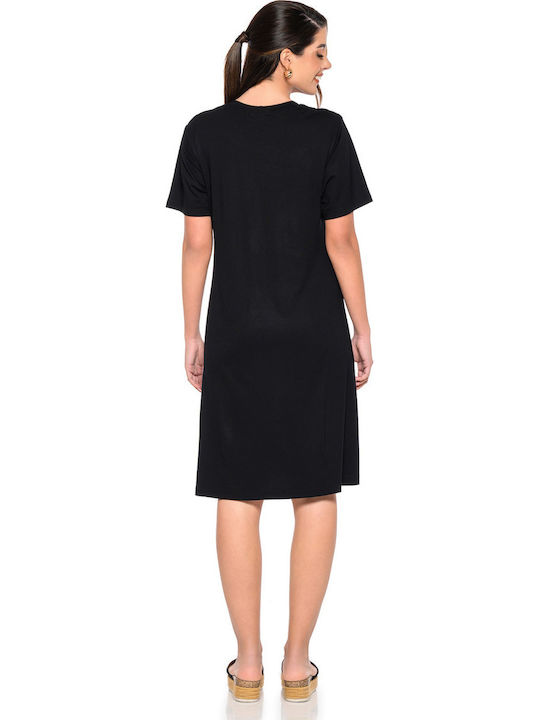 Summer Midi Dress Black