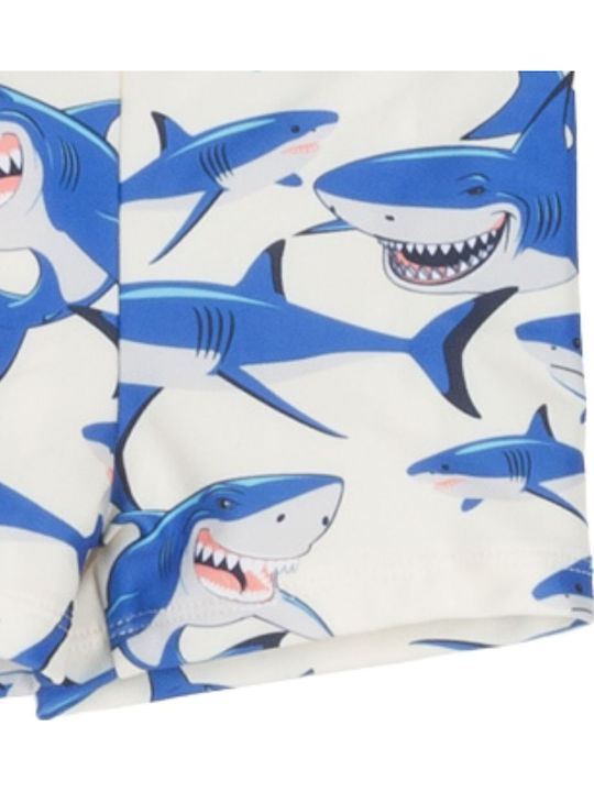 Joyce Sharks Детски Бански Къси панталони за плуване Ecru