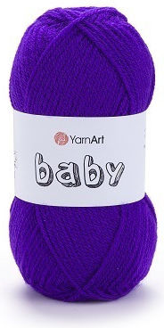Garn Art Strickgarn 100% Acryl Baby Lila 203 150m 50g