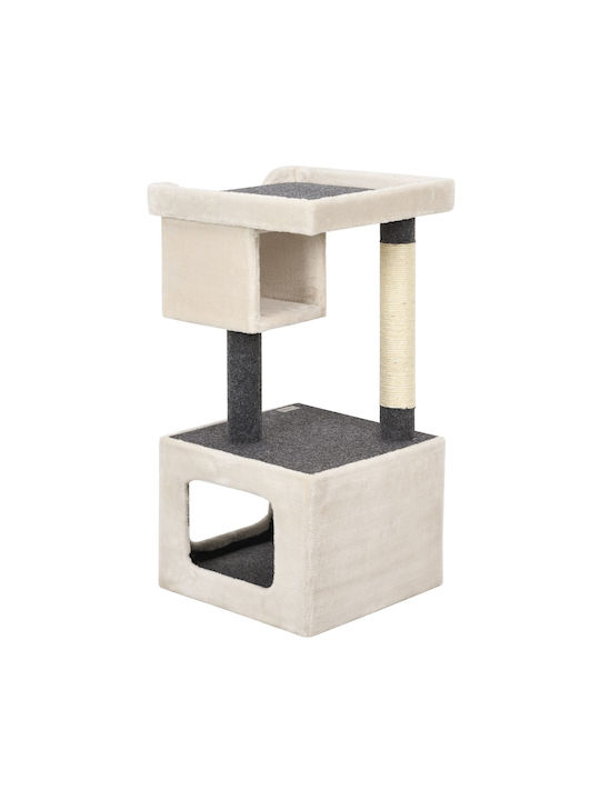 Costway Scratching Post Cat Trees White 42x42x80cm