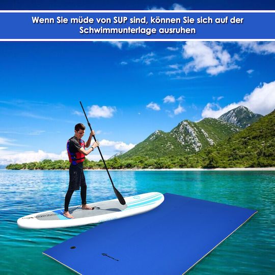 Costway Φουσκωτό Στρώμα Θαλάσσης Κίτρινο 270x180cm