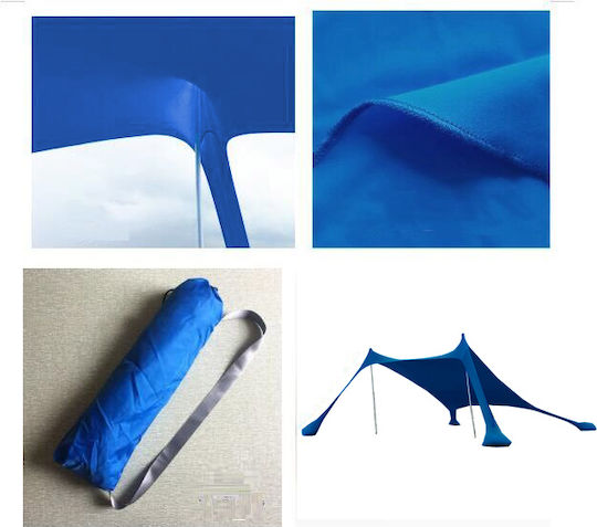 New Camp Lycra Shelter 4 Ατόμων Sea Blue