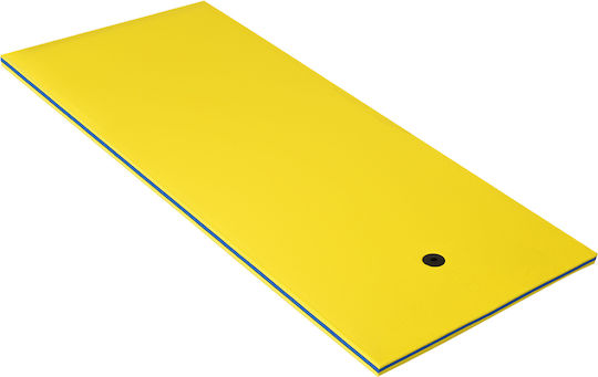 Costway Kids' Inflatable Pool Mattress Yellow 220x90cm