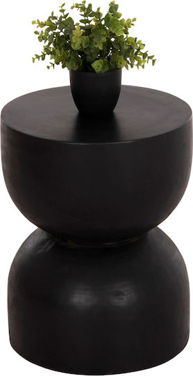 Hocker Für das Wohnzimmer Hölzernes Febry Black 35x35x45cm