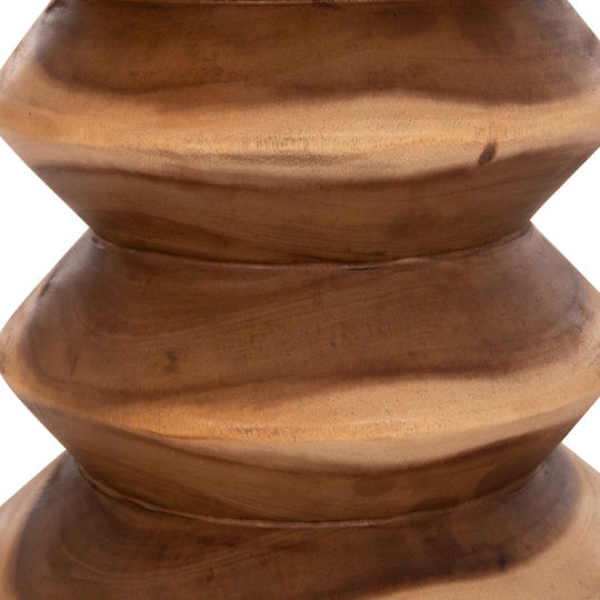 Hocker Für das Wohnzimmer Hölzernes Bellows Natural 35x35x45cm