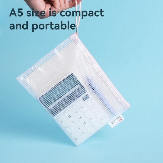 A5 Zipper Folder Deli Ef281 Colorful