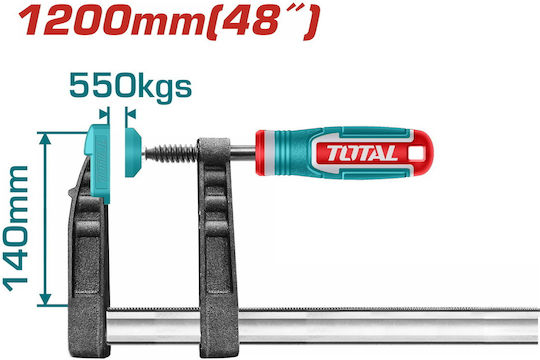 Total Professional Carpenter Clamp 140 X 1200mm Tht1321402