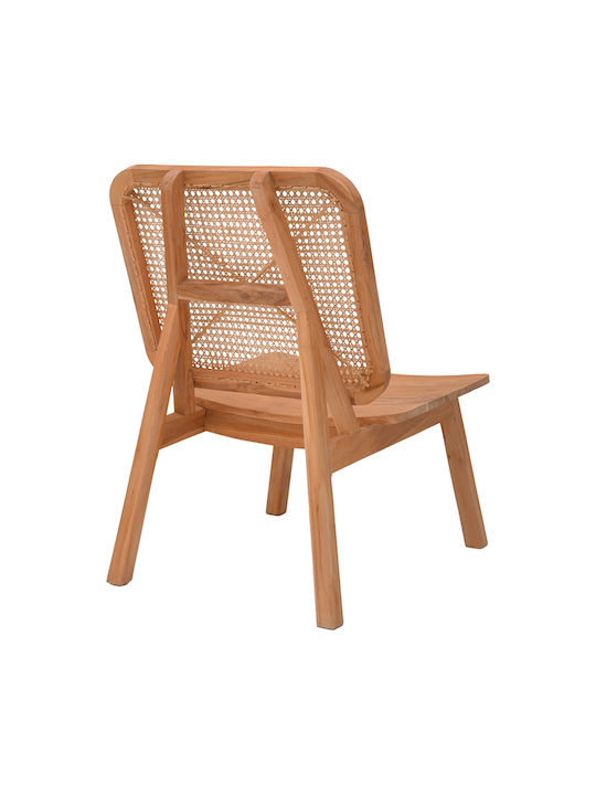 Viborg Sessel Natural Teak Wood / Natural Rattan 60x75x87cm