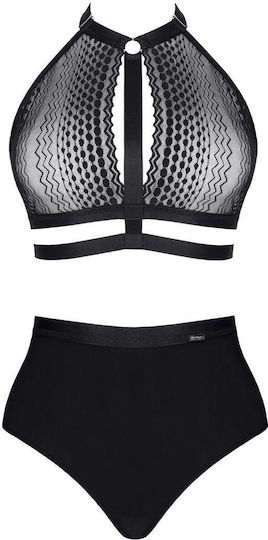 Set Negru Lxpaloma001 De Demoniq Ladyx