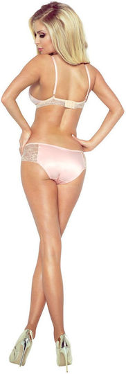 Pfirsich Ecru Une Illusion Set von Provocative Gold Lingerie