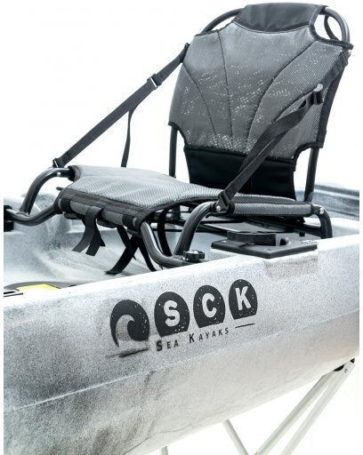 SCK SCK-C2-WH/BK Πλαστικό Kayak Ψαρέματος 2 Ατόμων Λευκό