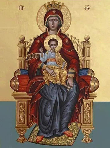 Stone The Virgin Mary Jesus-15x20cm Rectangular-matte