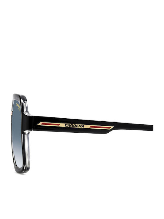 Carrera Men's Sunglasses with Black Horn-Rimmed Frame and Grey Gradient Lens 08/S 7C5/08