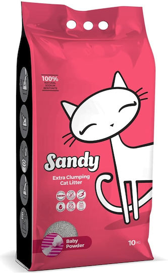 Sandy Cat Litter Άμμος Γάτας με Άρωμα Baby Powder 10kg