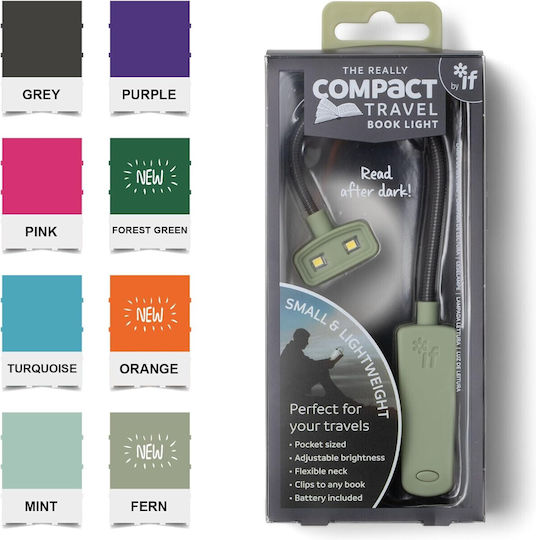 IF Really Compact Book Light LED with Clip Orange