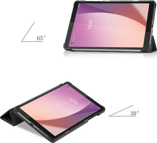 Flip Cover Μαύρη (LENOVO TAB M8 4GEN, TB300XU, TB300FU)