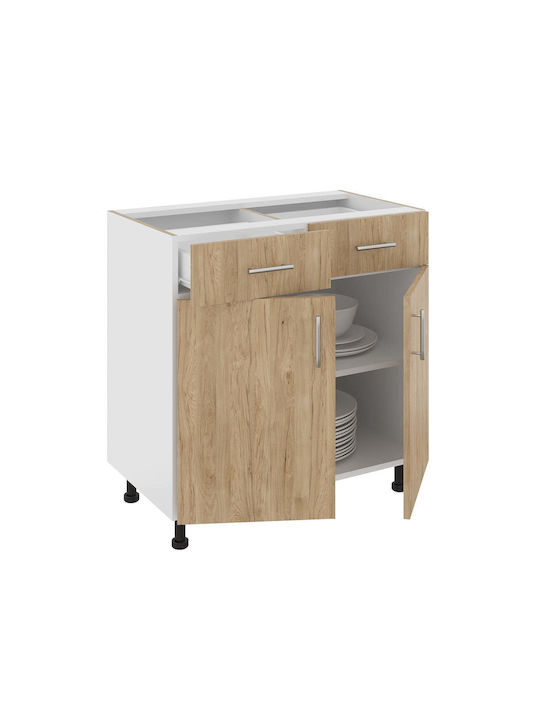 cu Blat de Lucru Natural/white Wood 80x50x80buc
