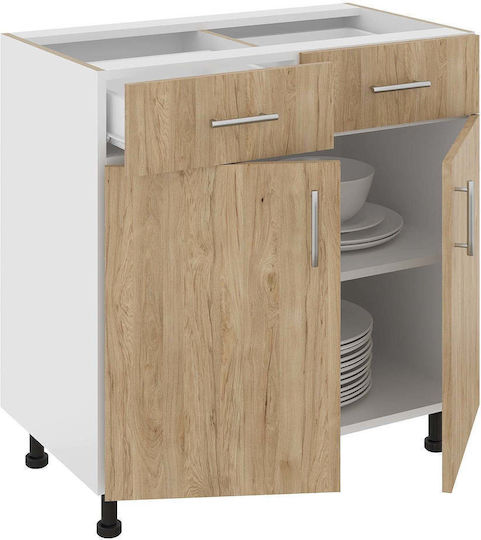 cu Blat de Lucru Natural/white Wood 80x50x80buc