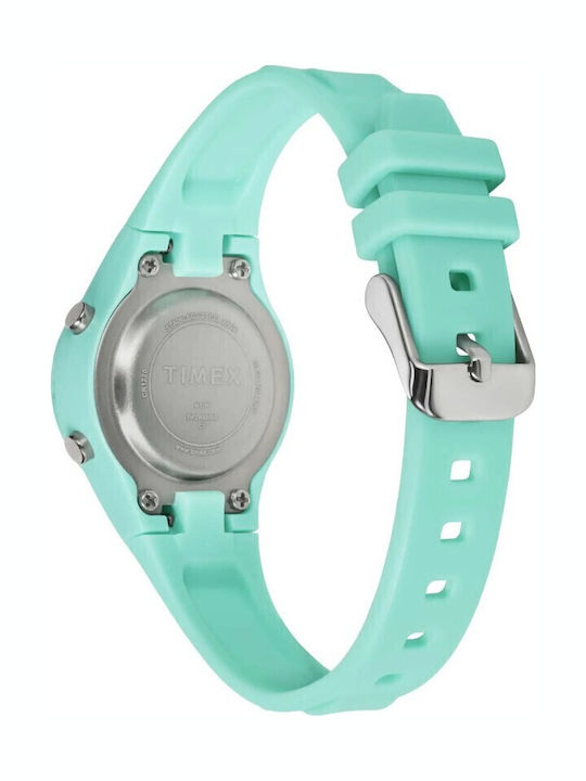 Timex Kinder-Digitaluhr mit Kautschuk/Plastikarmband Türkis