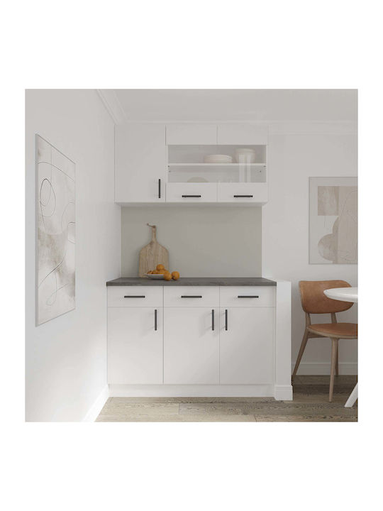 Επιδαπέδιο Ντουλάπι με Πάγκο Εργασίας White 80x50x80εκ.