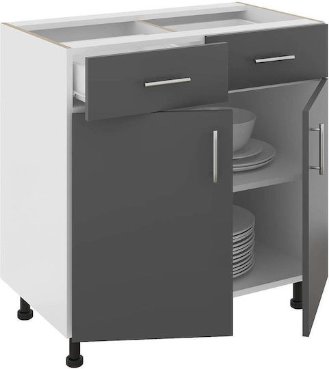 cu Blat de Lucru Anthracite/white 80x50x80buc