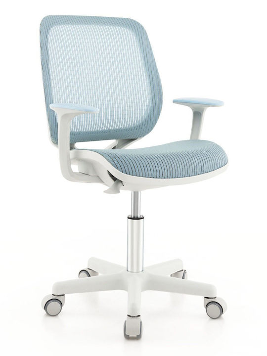 Desk Chair with Armrests Blue