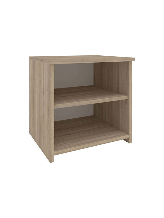Noptiere Alma Metalice Bej 2buc 40x40x33cm
