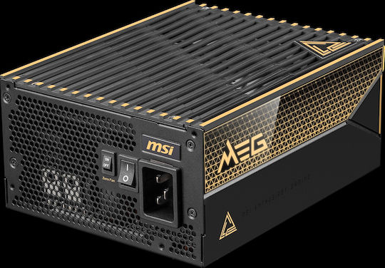 MSI MEG Ai1600T 1600W Μαύρο Τροφοδοτικό Υπολογιστή Full Modular 80 Plus Platinum