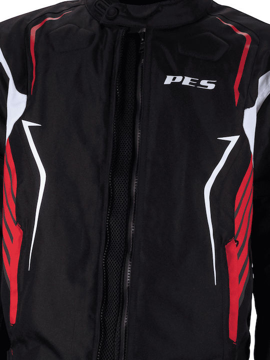 Grand 4 Bărbătesc Geacă de motocicletă Cordura 4 Sezoane Waterproof Black/Red