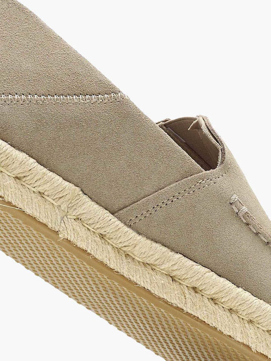 Alonso Loafer Rope Suede Men's Espadrilles in Beige Color