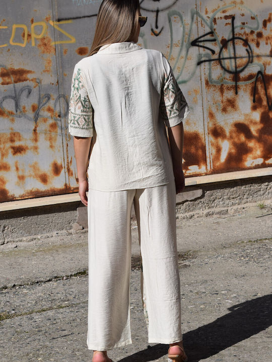 Women's Olive Set with Pants with Elastic