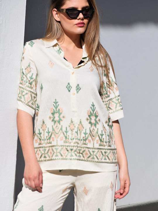 Women's Olive Set with Pants with Elastic