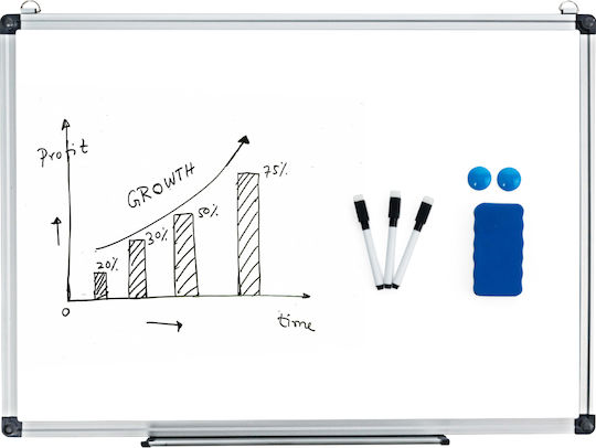 Costway Magnetic Hanging Dry Erase Board 60x40cm