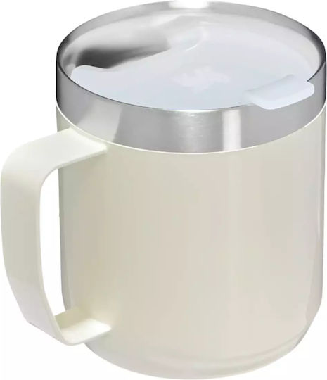 Stanley Classic Legendary Camp Mug Thermos Stainless Steel BPA Free 350ml Cream Gloss