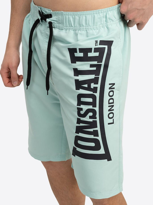 Radmoor Men's Swimwear Shorts Aqua/Black with Prints