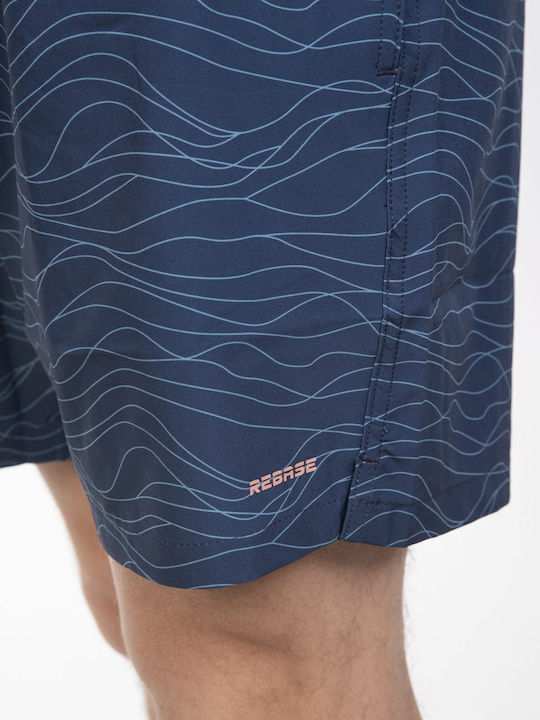 Men's Swimwear Shorts Navy with Patterns