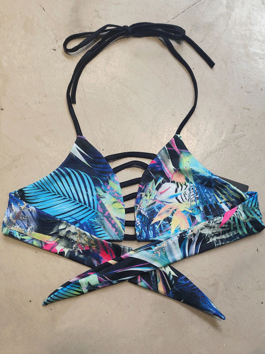 Triangle Bikini Top Tucan Blue