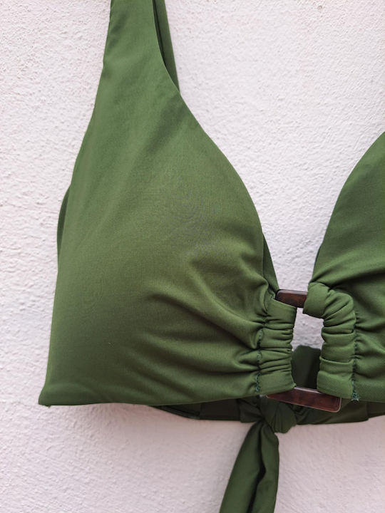 Bikini Triangle D Cup Khaki