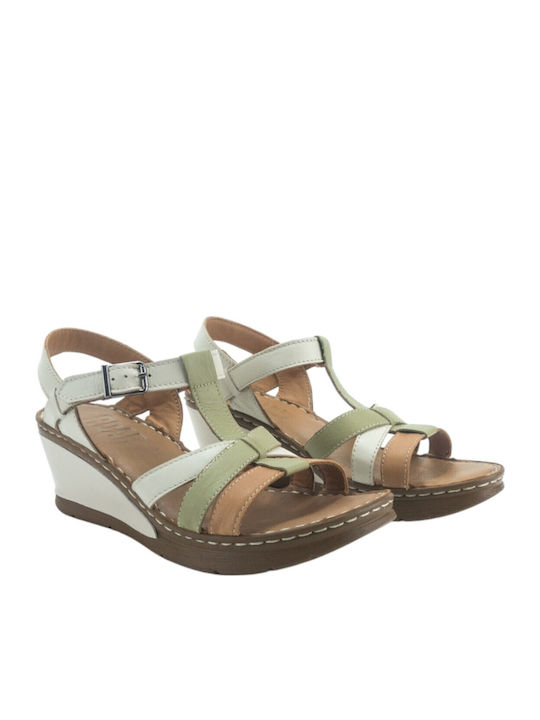 Damenplattformen Beige