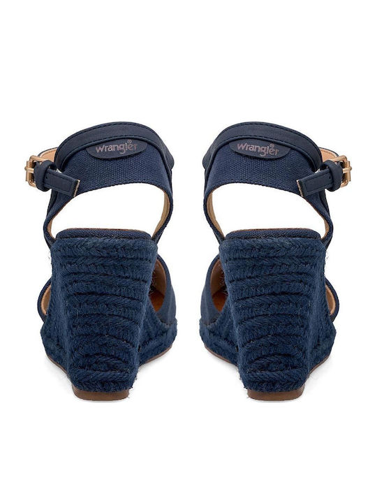 Brava Women's Fabric Platform Espadrilles Blue