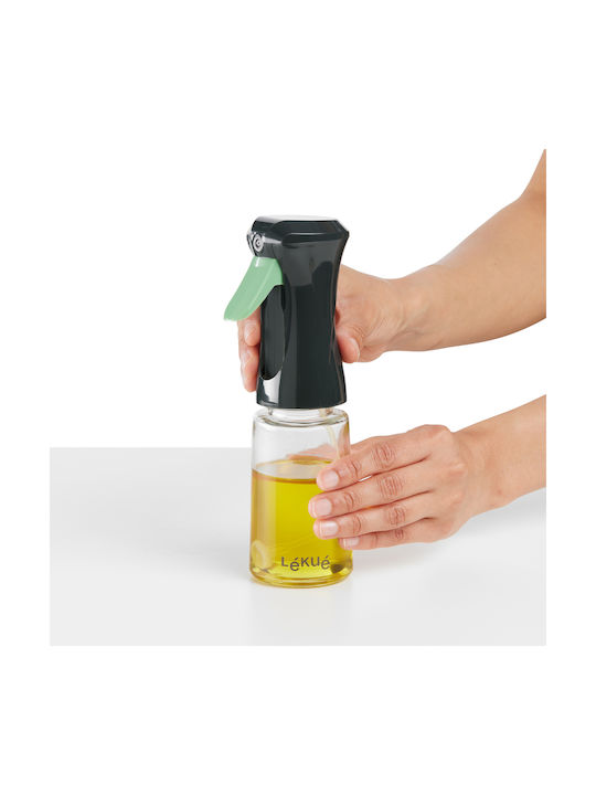 Lekue Cutie de ulei Seturi de dozatoare pentru ulei și oțet Sticlă 150ml Gri